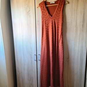 Zara Metallic Knit Maxi Size Small